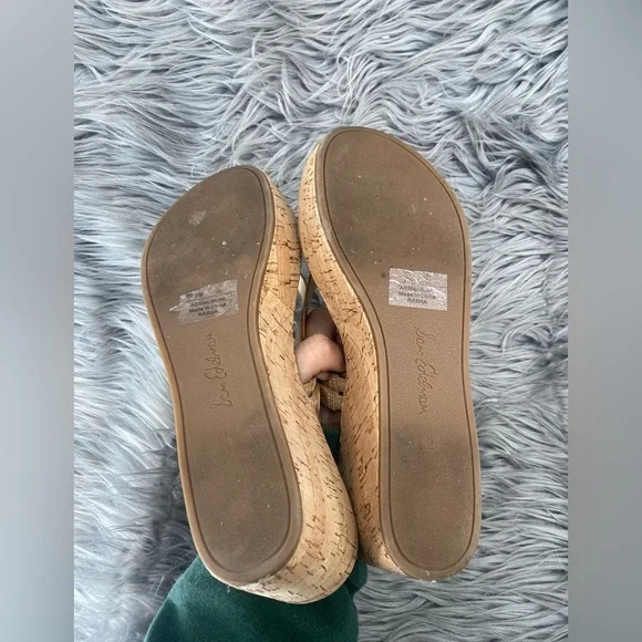 Sam Edelman Women's Size 9 Rasha Wedge Sandal Platform Strappy Tan Beige - Picture 9 of 10